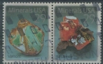 Stamps United States -  S2702-03 - Variscita y Wulfenita - Minerales