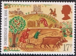 Stamps United Kingdom -  900 ANIVERSARIO DEL LIBRO DOMESDAY. CAMPESINO