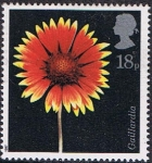 Sellos de Europa - Reino Unido -  FLORA 1987. GALLARDÍA. (GAILLARDIA X GRANDIFLORA)