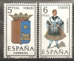 Stamps : Europe : Spain :  Escudo y traje típico  (Teruel)