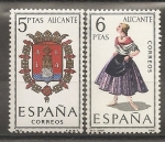 Sellos de Europa - Espa�a -  Escudo y traje típico (Alicante)