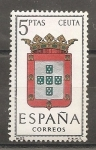 Stamps Spain -  Escudo (Ceuta)