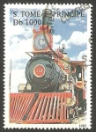 Stamps So Tom and Prncipe -  1245 F - locomotora a vapor