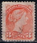 Stamps Canada -  Scott  37b  Reina Victoria (7)