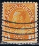 Sellos de America - Canad� -  Scott  105  Rey George  V (8)