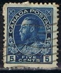 Stamps Canada -  Scott  111  Rey George V (4)