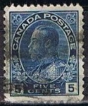 Sellos de America - Canad� -  Scott  111  Rey George V (8)