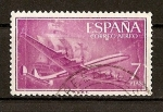 Stamps Spain -  Superconstellation y nao Santa Maria.