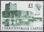 Sellos de Europa - Reino Unido -  CASTILLOS INGLESES. CARRICKFERGUS CASTLE (IRLANDA DEL NORTE)