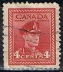 Stamps Canada -  Scott  254  Rey George VI