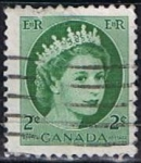 Stamps Canada -  Scott  338   Elizabeth II (6)