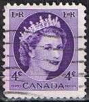 Sellos de America - Canad� -  Scott  340  Elizabeth II (9)