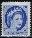 Stamps Canada -  Scott  341  Elizabeth II (4)