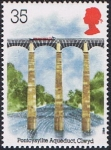 Sellos de Europa - Reino Unido -  ARQUEOLOGIA INDUSTRIAL. EL ACUEDUCTO DE PONTCYSYLLTE