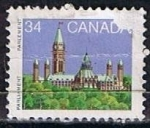 Stamps Canada -  Scott  925  Biblioteca del Parlamento