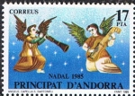 Sellos del Mundo : Europe : Andorra : NAVIDAD 1985. TABLA POLICROMA DE LA CAPILLA DE SAN BARTOLOMÉ