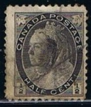 Stamps Canada -  Scott  74  Reina Victoria