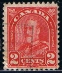 Sellos de America - Canad� -  Scott  165  Rey George V