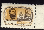 Stamps Uruguay -  !00 años de la fundacion de la compañia de ferrocarriles