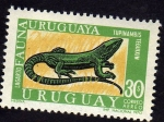 Sellos de America - Uruguay -  LAGARTO