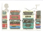 Stamps : Europe : United_Kingdom :  Autobuses británicos