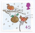 Stamps United Kingdom -  Navidad.