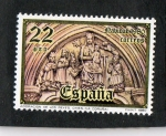 Stamps Spain -  2594- NAVIDAD 1980. PORTICO DE LA IGLESIA DE CINIS ( LA CORUÑA)
