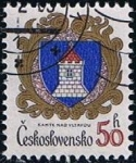 Stamps Czechoslovakia -  Escudo de Armas de Kamyk Nad