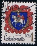 Sellos de Europa - Checoslovaquia -  Escudo de armas de Martin