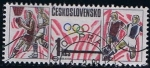 Stamps Czechoslovakia -  Juegos  Baloncesto y Futbol