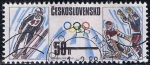 Stamps Czechoslovakia -  Saltos de esqui