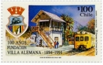 Stamps Chile -  100 Años Villa Alemana 