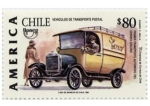 Sellos de America - Chile -  VEHICULOS DE TRANSPORTE POSTAL