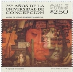 Stamps Chile -  “75 AÑOS DE LA UNIVERSIDAD DE CONCEPCION”