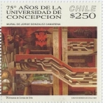 Stamps Chile -  “75 AÑOS DE LA UNIVERSIDAD DE CONCEPCION”