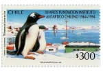 Stamps Chile -  “30 AÑOS FUNDACION INSTITUTO ANTARTICO CHILENO”