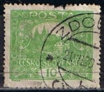 Stamps Czechoslovakia -  Scott  43  Hradcany en Praga (2)