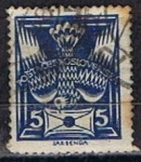 Stamps Czechoslovakia -  Scott  65   Paloma mensagera con sobre (4)