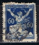 Stamps Czechoslovakia -  Scott  73  Checoslovaquia rompiendo la cadenas de la livertad