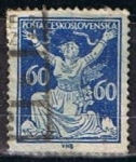 Stamps Czechoslovakia -  Scott  73  Checoslovaquia rompiendo la cadenas de la livertad (4)