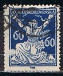 Stamps Czechoslovakia -  Scott  73  Checoslovaquia rompiendo la cadenas de la livertad (5)