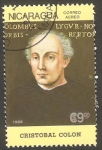 Stamps Nicaragua -  1172 - Cristobal Colon, navegante