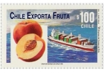 Sellos de America - Chile -   “CHILE EXPORTA FRUTA”