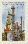 Stamps Chile -  “50 AÑOS DESCUBRIMIENTO PETROLEO EN CHILE”