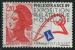 Stamps France -  S2145a - Philexfrnce '89