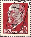 Stamps Germany -  Walter Ulbrich (DDR)