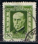 Stamps Czechoslovakia -  Scott  96  Presidente  Marsaryk (3)