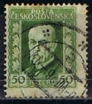 Stamps Czechoslovakia -  Scott  96  Presidente  Marsaryk (4)