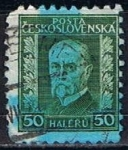 Stamps Czechoslovakia -  Scott  96  Presidente  Marsaryk (6)