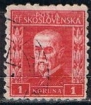 Sellos de Europa - Checoslovaquia -  Scott  98 Presidente  Marsaryk (2)